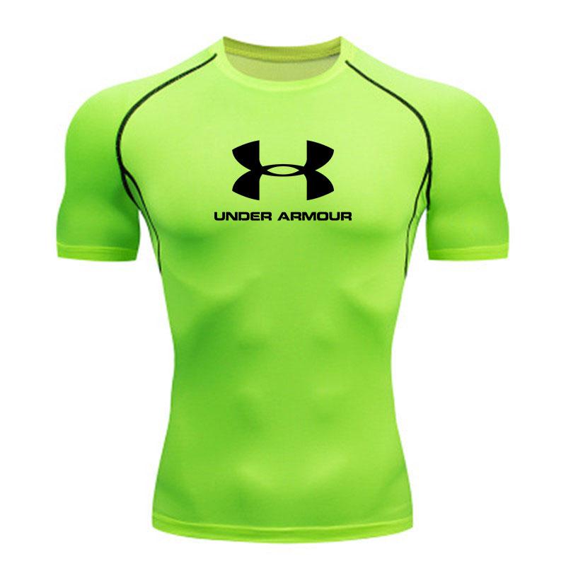 Men's Quick Dry Compression Athletic T-Shirt, Breathable Str