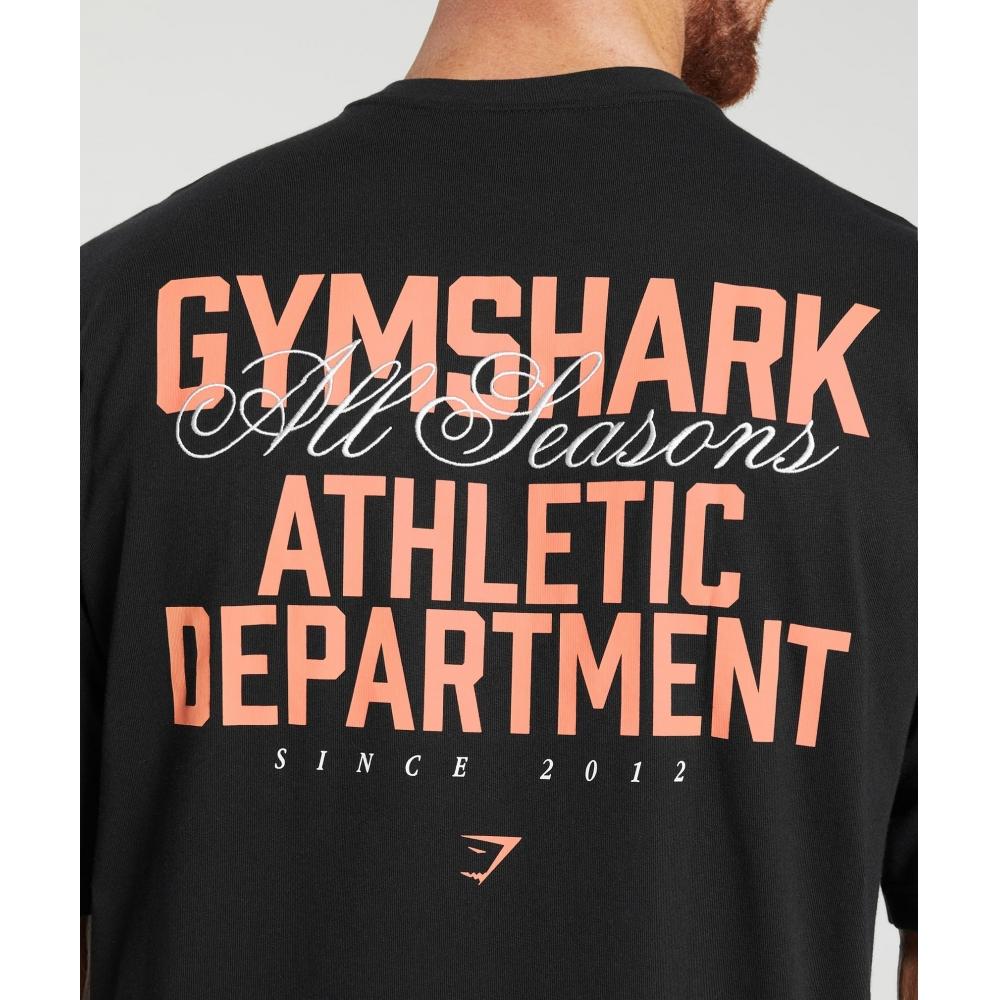 Gymshark AThleTic DeparTmenT T shirT Black A7a2o Bb2j