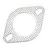 Exhaust Gasket Reinforced Metal 2 Holes Universal Replacement for 2.25in/57mm Flange Joint Turbo Vehicle