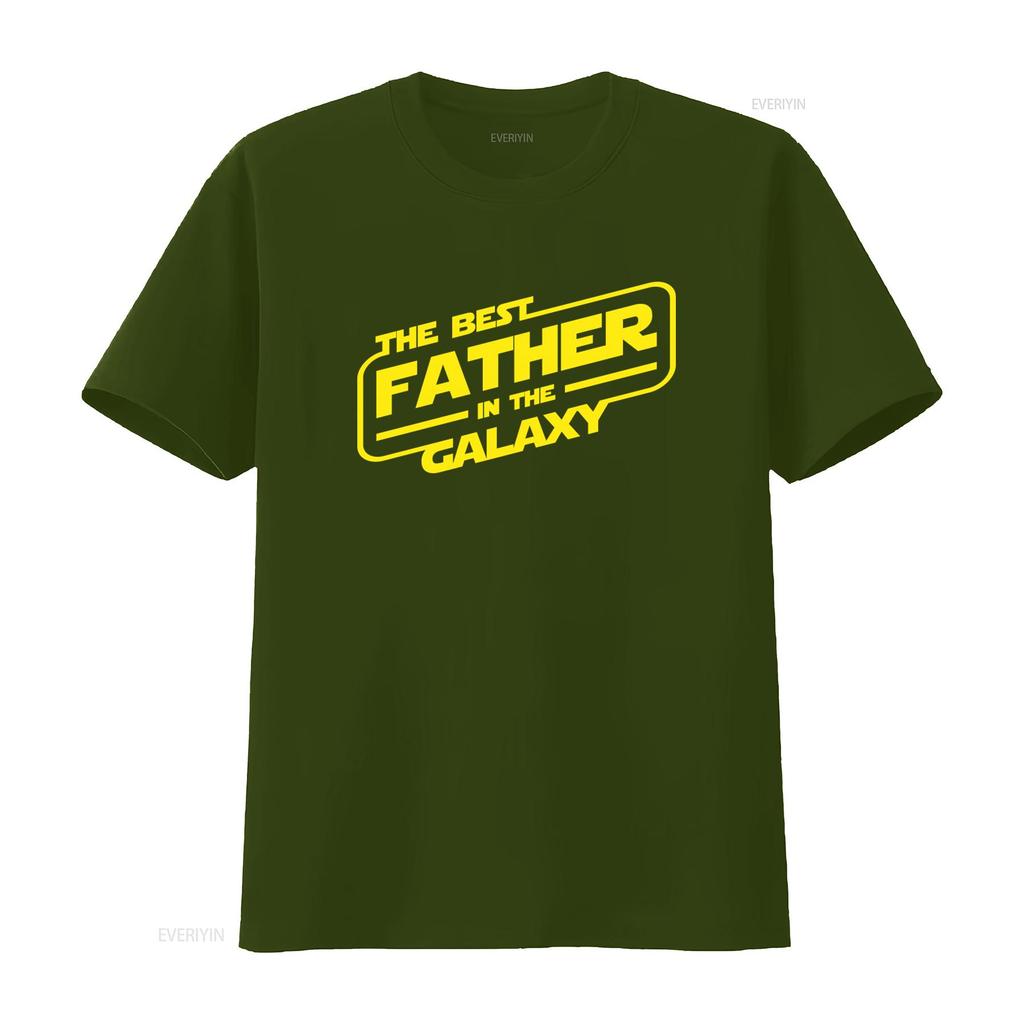 Mens The Best Father In Galaxy T Shirt Daddy Rock Papa Star Rocker Vintage Washed Versatile Fashion Graphic Stretched