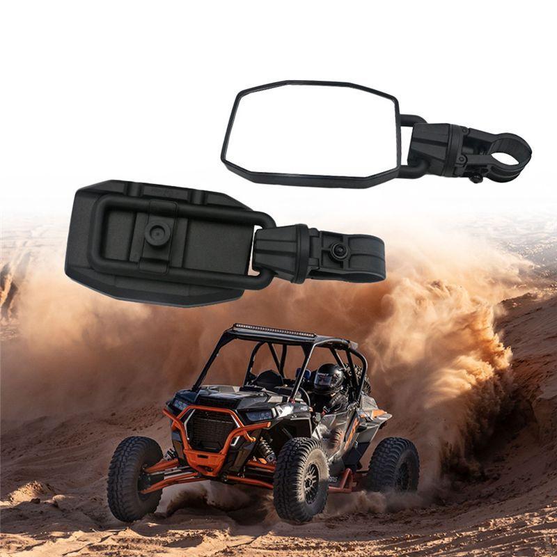 1Pair Rear View Mirror For Motocross ATV/UTV Reversing Mirror 1.5/2 Inch Universal Side Mirror