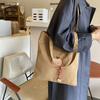 2025 New Canvas Bag Christmas Cute Apple Embroidery New Tote Bag Art College Student Shoulder Bag