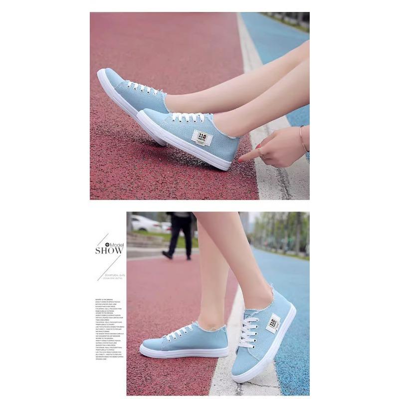 Canvas Shoes, Women's Thick Soled Shoes, Korean Version, Summer Thin, Versatile Single Shoes, Women's Student Board Shoes