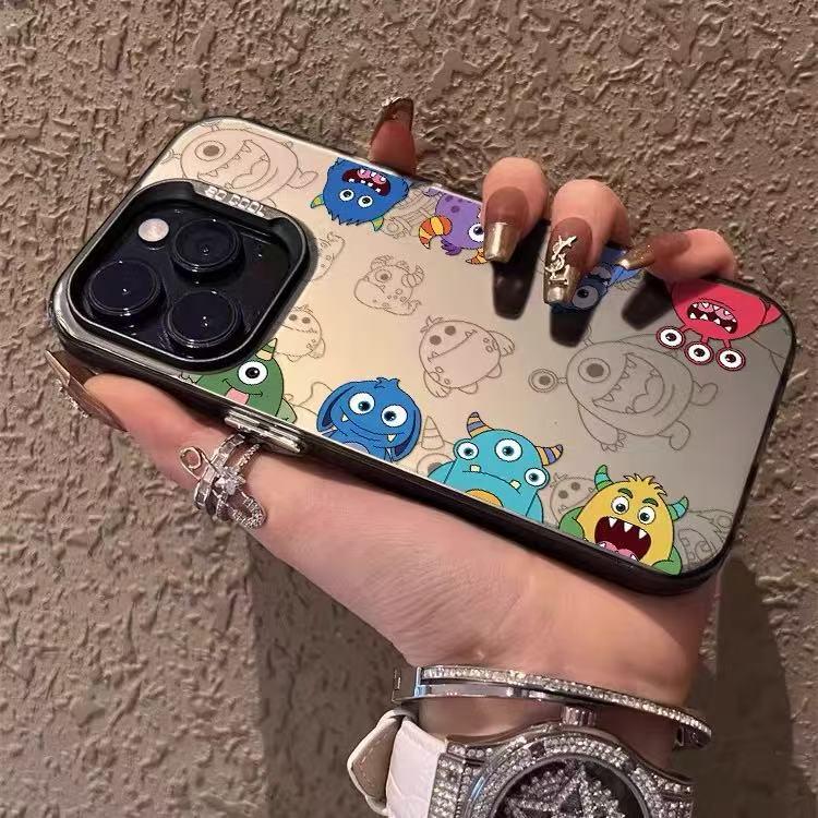 Cartoon Monster Phone Case for Apple iPhone 12/13/14/15 Pro/16 Pro Max/17