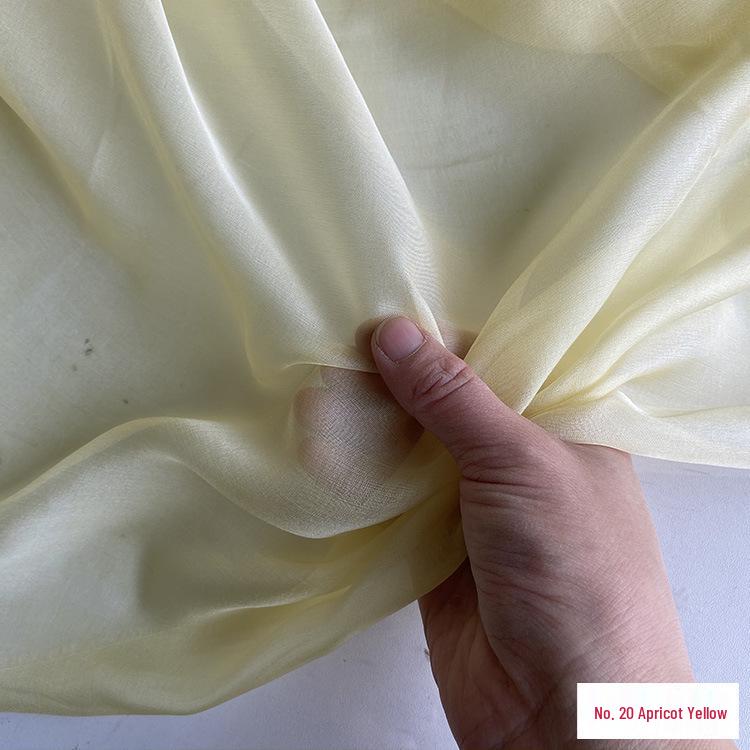 6mm Real Mulberry Silk Chiffon Fabric, 140cm Wide - Sheer and Lightweight for Scarves, Dresses, and Gowns. Retro Style.