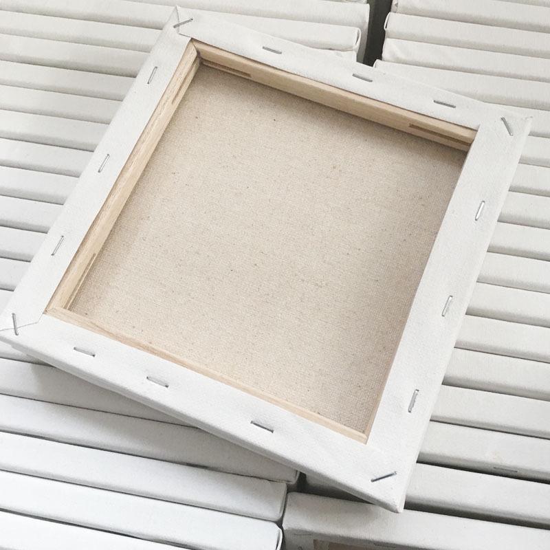 Beginner Practice Pure Cotton Linen Canvas Frame for Oil and Acrylic Painting, 1.5cm Thick