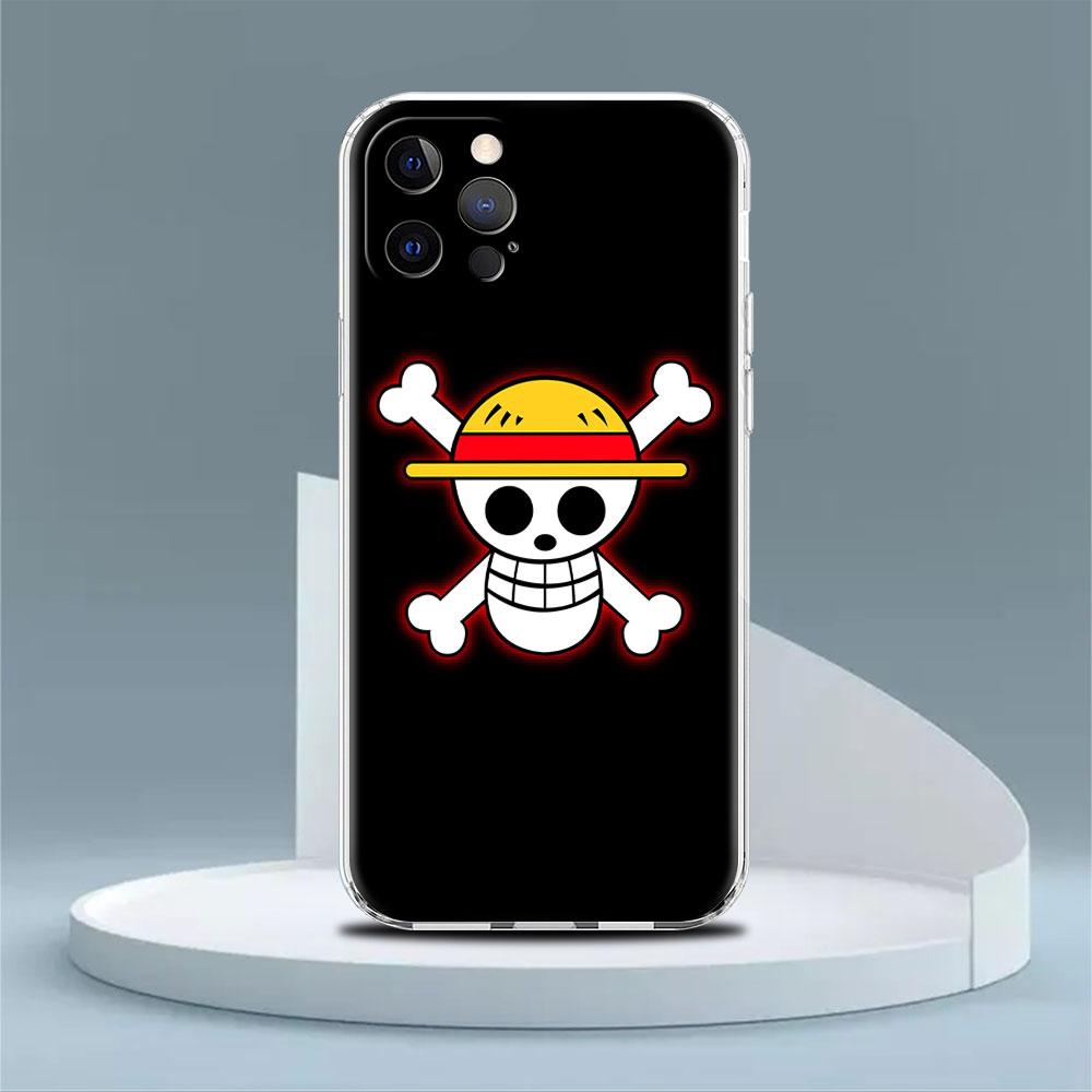 Clear Case For Apple iPhone 13 Pro 11 14 12  7 8 Plus SE 2022 XR X XS Max 6 6S Silicone Phone Cover Anime One- Piece
