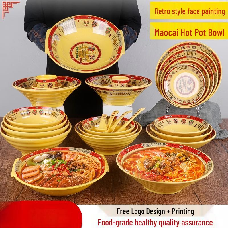 Peking Oper Maske Melamin Nudel- & Suppenschalen