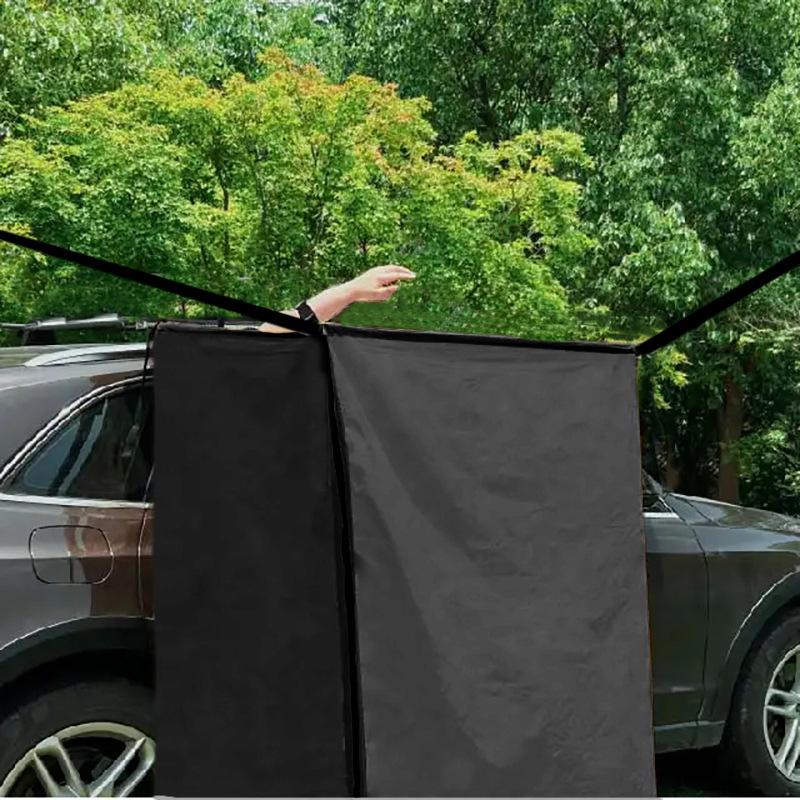 Auto Seitenmarkise Blackout Sichtschutz Duschvorhang mit Sonnenschutz für Outdoor-Camping