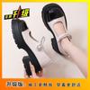 2025 Spring Dating British Style Retro Small Leather Shoes French Small Fragrant Style Mary Jane Women's Shallow Mouth Platform Shoes