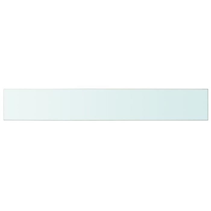 VidaXL Panneau pour étagère Verre transparent 100 x 15 cm