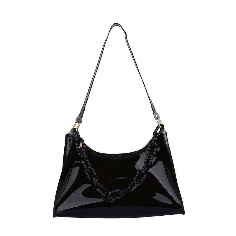 

Fashion Clear Jelly Shoulder Bag Women Transparent Waterproof Messenger Handbag Stylish Purse for Summer Beach Outings чёрный