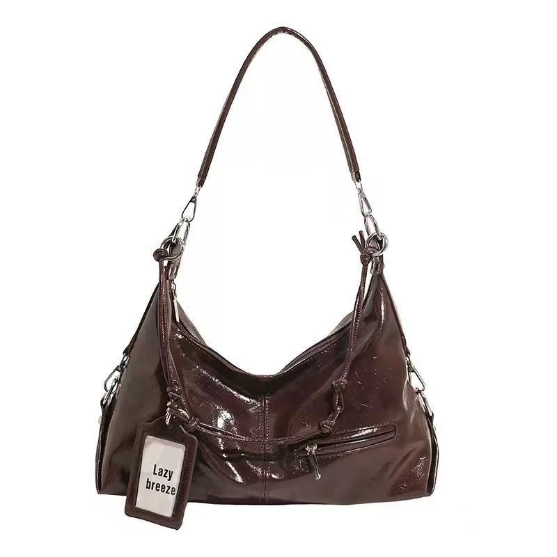 Chic Retro Textured Women's Crossbody Bag - Versatile & High-End Design