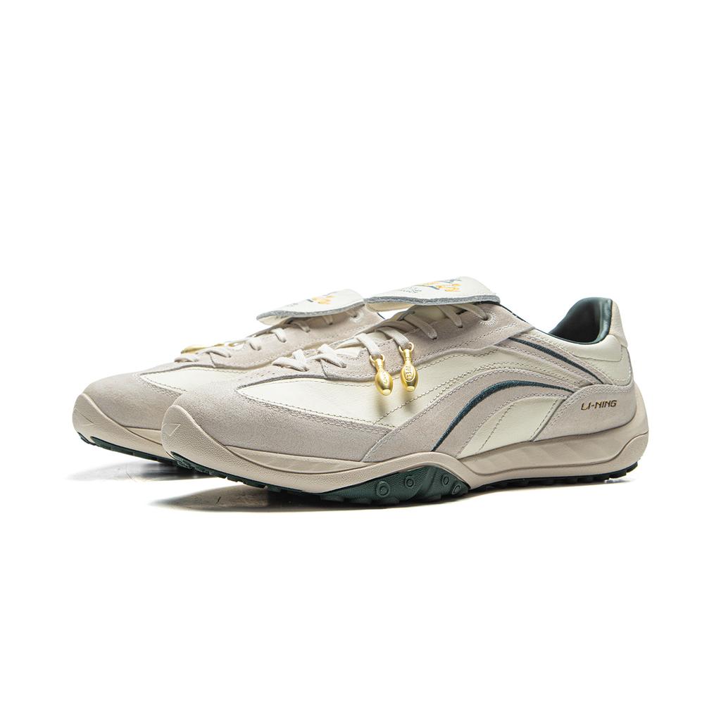 New BADMARKET X LiNing Flow Low Top Casual Shoes Unisex Beige Gray Green AGLV096-10