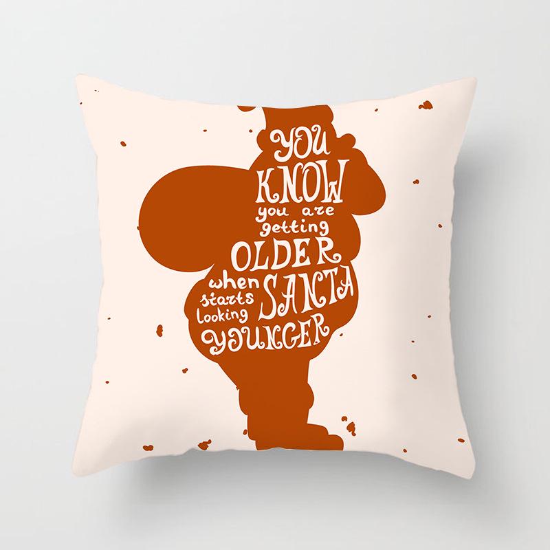 Home Furnishings Christmas Simple Sofa Pillow Cases