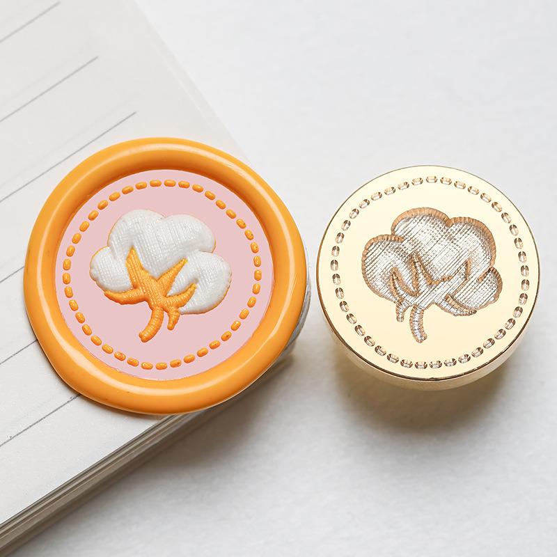 Plant Flowers Wax Seal Stamp Classic Sealing Wax Stamps Wedding Cards Decor Of Knit Rose Daisy Clover Tulips