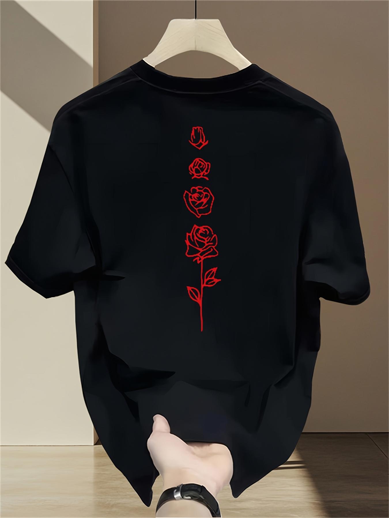 100 Cotton Unisexs Oversized Tshirt Breathable Short Sleeve Round Neck With Minimalist Black Grid Pattern Printca S