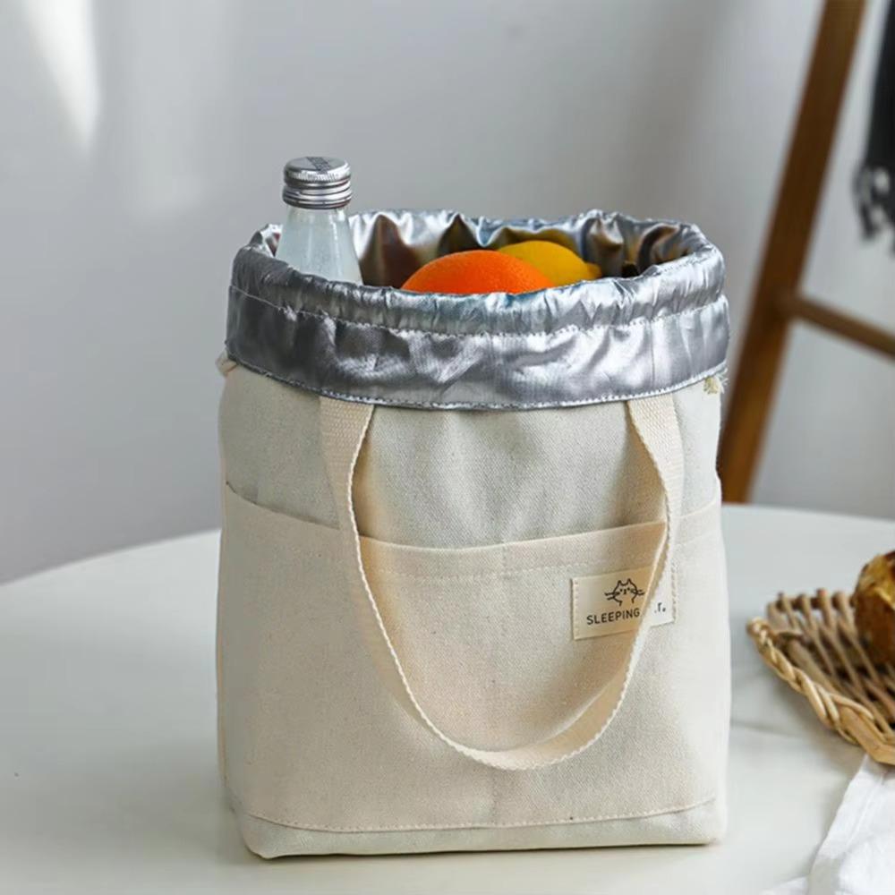 Alufolie-Einsatz Lunchbox Isolierbeutel Japanischer Stil Reisschale Aufbewahrungstasche für den täglichen Gebrauch