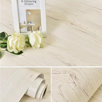 55CM Wide Wood Grain Paper for Furniture Waterproof Vinyl Wall Sticker Self Adhesive PVC Wallpaper Kitchen Cabinet Door Sticker