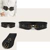 Modern Designer Metal Waist Belt For Women With Double Antique Copper Buckle For Fashion