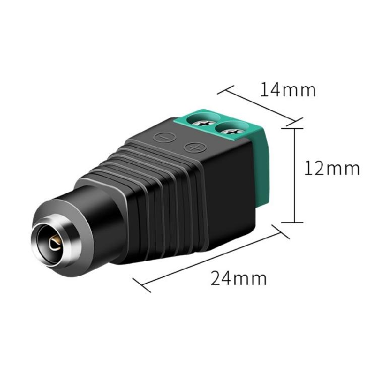 10pcs DC12V To 24V 5.5x2.1mm Power Connectors Design For Versatilitys Electronic Applications Easy Installation Plugs