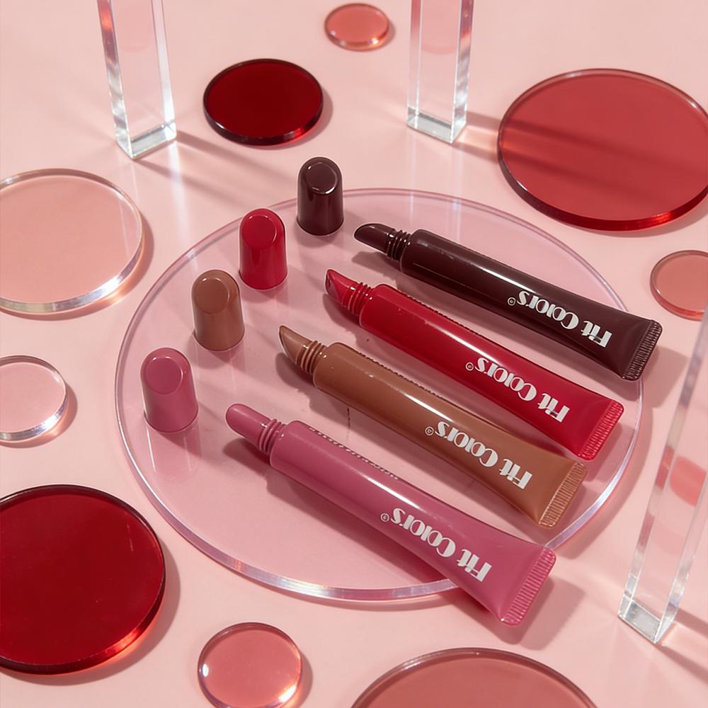 Samtiger Lipgloss in nackten Farben, Feuchtigkeitsspendender leuchtender langanhaltender hydrierender Spiegel-Flüssiglippenstift, Leicht und angenehm