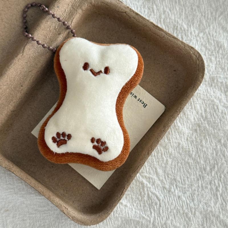 Cute Cartoon Animal Fish Bear Dog Plush Keychain Pendant Decorative Soft Stuffed Doll Toy Keyring Backpack Pendant Decoration