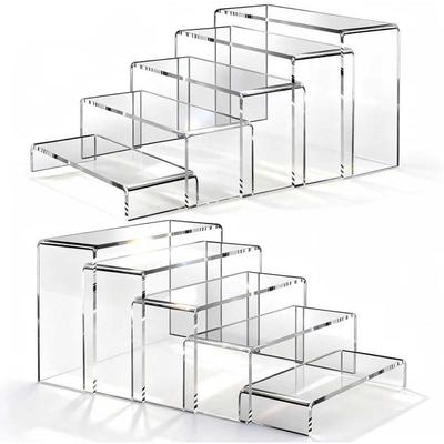 Acrylic U-Shaped Layered Display & Storage Shelf for Figures & Pastries