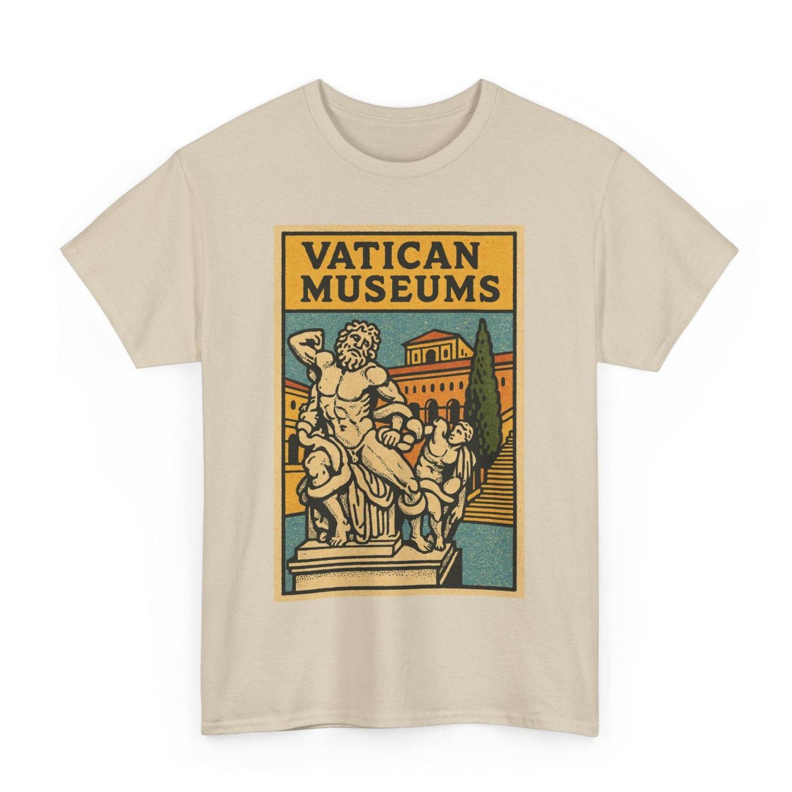 Vatican Museums T-Shirt: Retro Comic Rome Art Tee, Sistine Chapel Gift 2XL