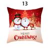 Merry Christmas Cushion Cover Xmas Pillowcase Happy New Year Navidad Santa Claus Red Pillow Cover Ornament Gifts Home Decor