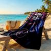 Knife Skull Beach Towel High Absorbency & Quick-Dry Comfortable Lightweight Portable for Swimming,Beach,Camping, Travel, Beach Accessories,Gym