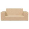 Kids  2 Seater Sofa Cream Colored Soft Plush