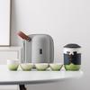 High-end Panda Kung Fu Travel Tea Set, One Pot, Two, Three, Four Cups, Portable Business Commemorative Birthday Gift.
