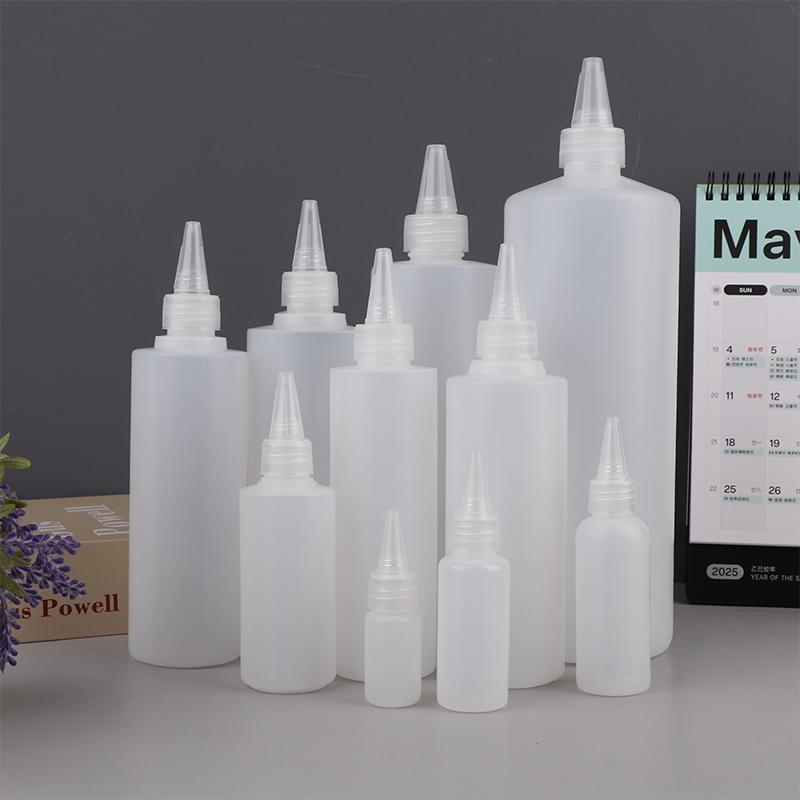 10-1000Ml Empty Plastic Squeeze Dropper Bottle With Screw Cap Semi-Transparent Eyes Liquid Ink Oil Paint Pigment Container