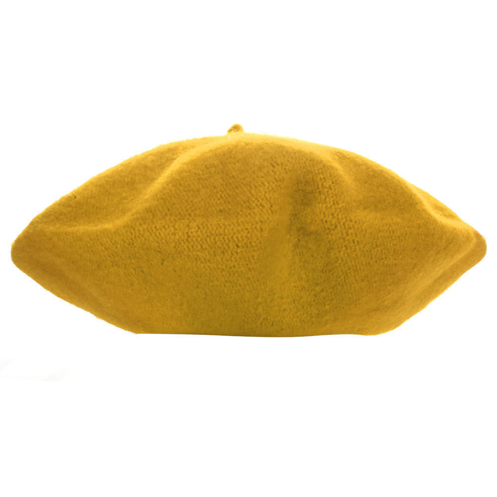 

Kids Girls Hat Dome Beret Yellow