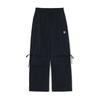 MLB New York Yankees Basic Series SS26 Fashionable Versatile Wide-Leg Sports Comfortable Casual Elastic Waist Solid Color Cargo Pants 3FWPB0263-50BKS