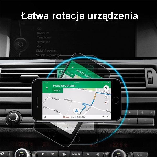 Uchwyt samochodowy Spigen QS24 - magnetyczny do kratki nawiewu czarny