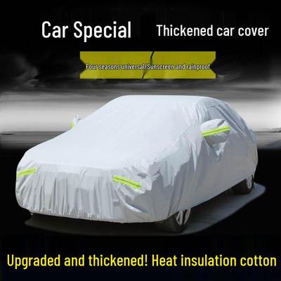 Housse de Voiture Universelle Imperméable en Coton - Pare-Soleil Extérieur Toutes Saisons