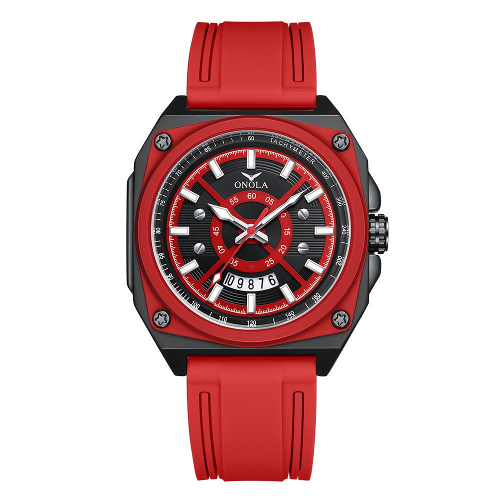 Korean Fashion Square Men S Watch Sheinonola Orona Quartz Waterproof Tape Watch