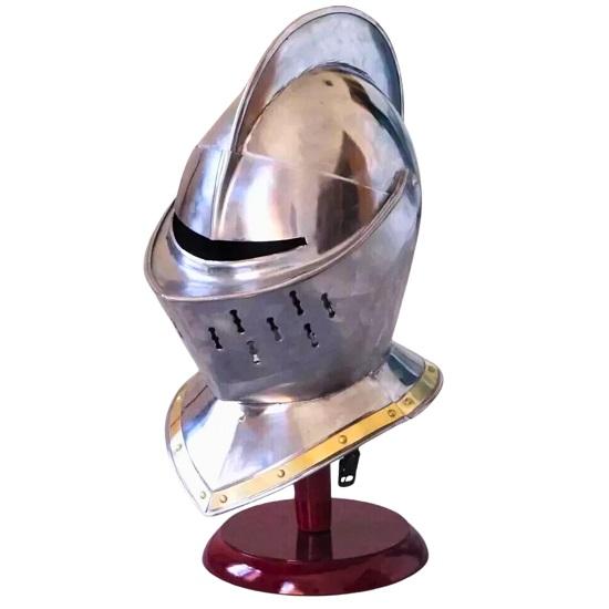 European Closed Helmet  Medieval Knight Armor Helmet