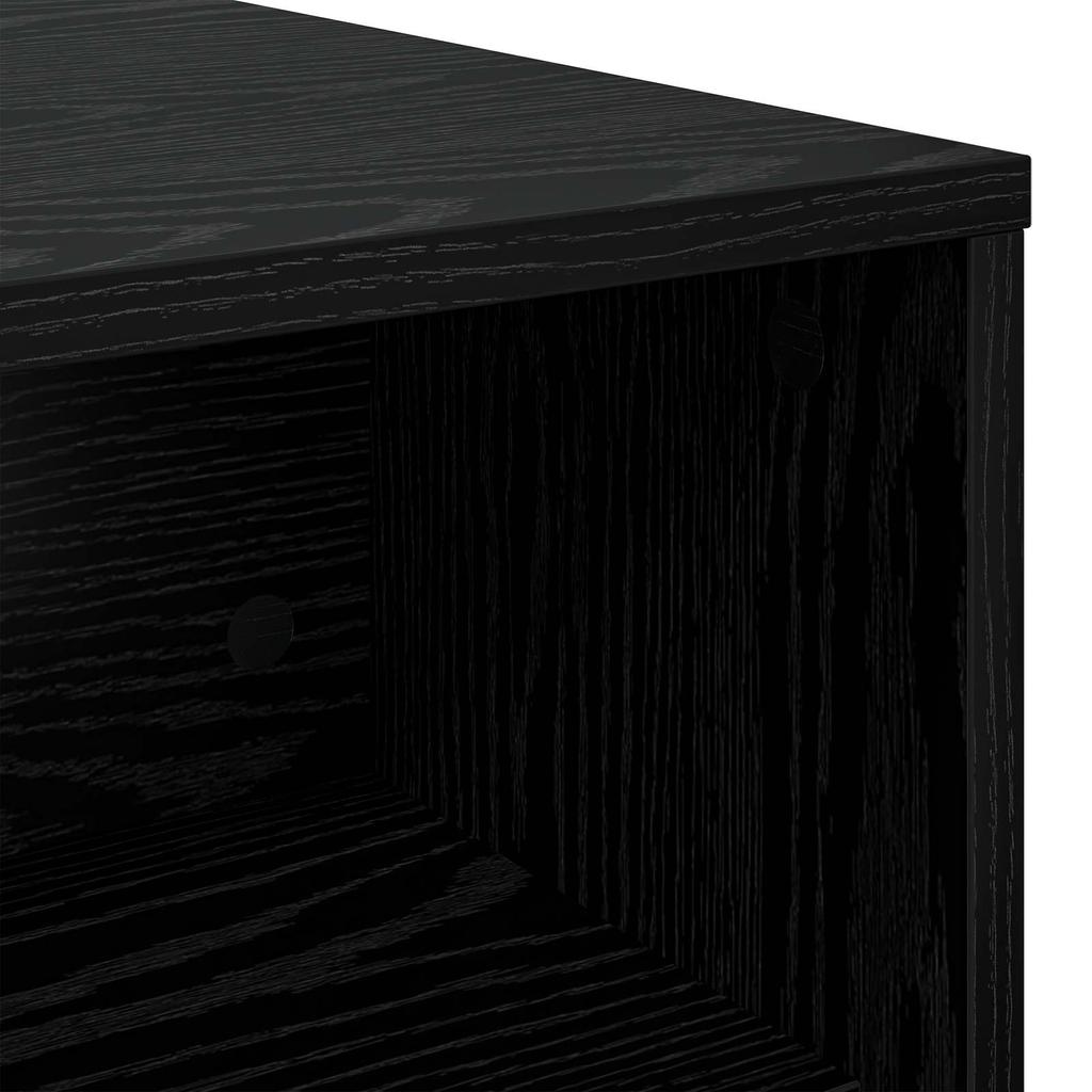 Coffee Table Black Oak Look 100 x 50 x 40 cm Engineered Wood
