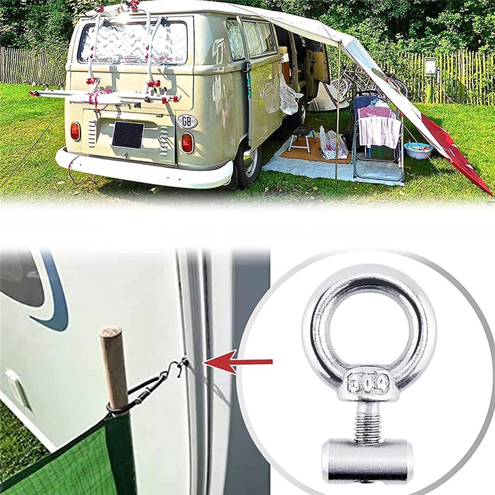 Pack Of 8 Awning Track Stopper, 304 Stainless Steel Awning Stopper For Pipe Track, Caravan, RV, Camper, Boat