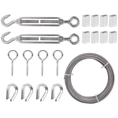 Stainless Steel Wire Rope Kit Tension Adjustable UV Resistant Multipurpose Wire Rope Kit for Home Ga