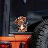 Funny Dachshund Pet Dog Animal Cartoon Car Sticker Waterproof Styling Automobiles Motorcycle Exterior Accessories Vinyl Decals Y19