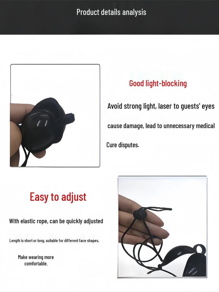 Silicone Eye Mask for IPL/Laser Treatment & Light Protection