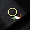 Mexico Border Line Map Flag Keychain Charm Pendant Keyring Gifts for Women Men