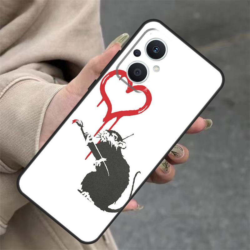 Cute Cartoon Animal Rat Case For OPPO Reno 8T 13F 14F 12F 11F 10 12 13 14 Pro 7 8 Lite OPPO Find X8 X6 X9 Pro Cover
