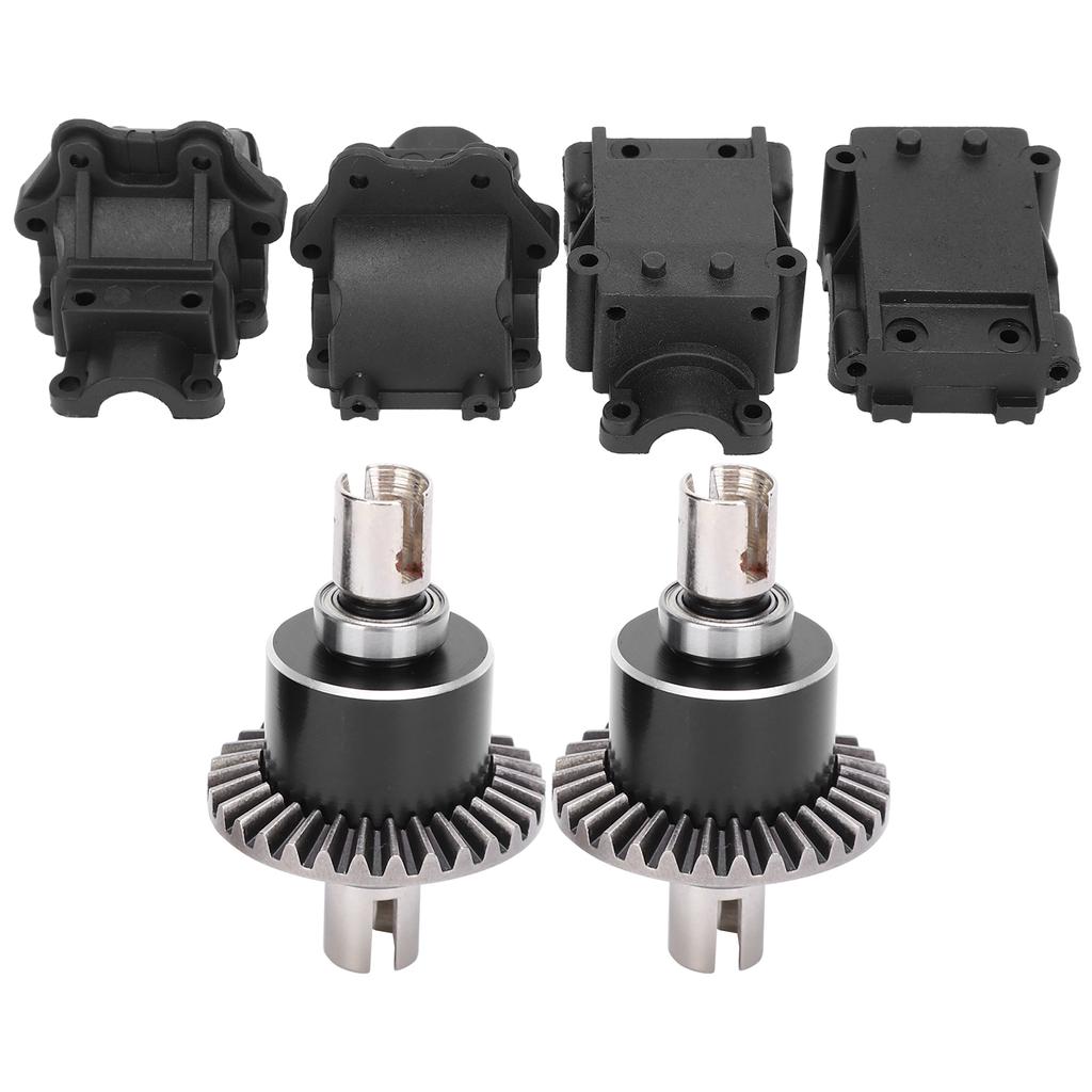 4pcs Plastic Gear Box2pcs Metal Differential Set for WLtoys 144001 1 14 Remote Control Car