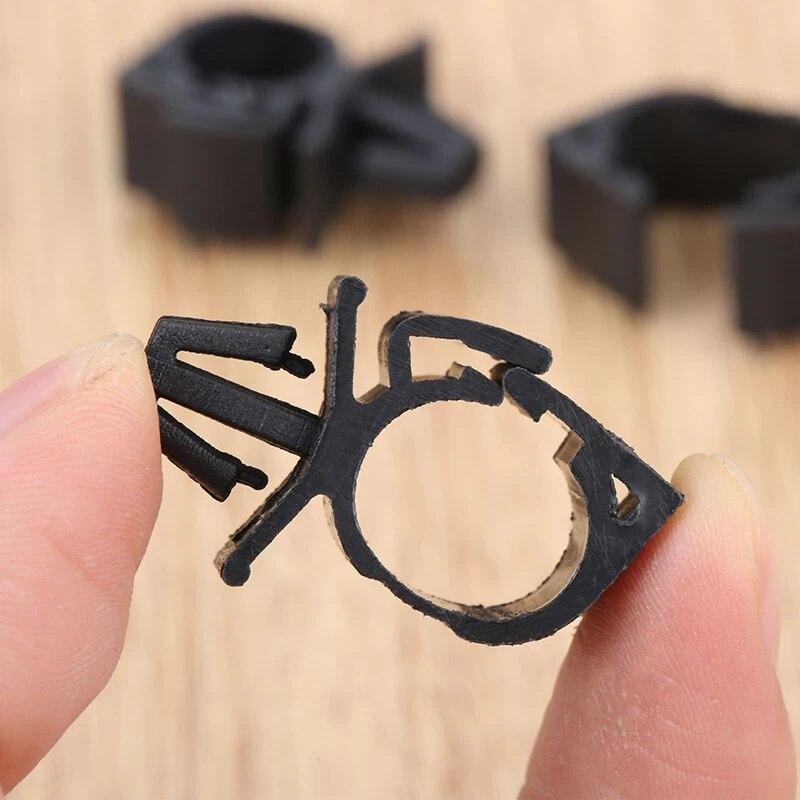 10PCS Car Wiring Harness Fasteners Universal Cable Clips Buckles for Secure Wire Fixing Organization