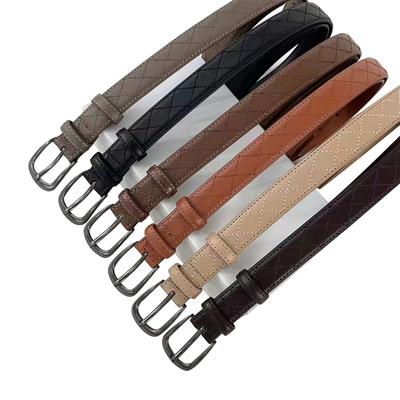 Women'S Pin Buckle Belt, First Layer Cowhide Niche Retro Pin Buckle Women'S Jeans Belt Korean Style
